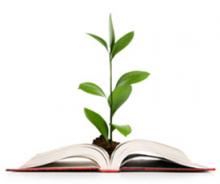 Gesundheit soll gedeihen Buch mit Pflanze
